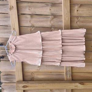 Ro & De Pink Tiered Dress